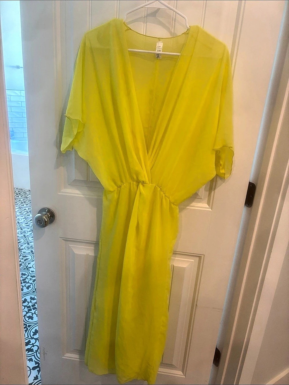 Speed Limit MPH Yellow Maxi Dress Size XS